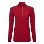 Ronhill ODZIEŻ Ronhill Core Thermal 1/2 Zip Koszulka do biegania Kobiety - czerwony, 