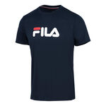 Fila ODZIEŻ Fila Logo Koszulka Mężczyźni-Ciemnoniebieski,Biały