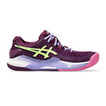 ASICS Buty do padla ASICS Gel-Resolution 9 But Do Padla Kobiety-Fiolet,Neonowy Zielony