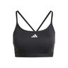 Aeroreact Training 3Stripes Stanik sportowy Kobiety - czarny