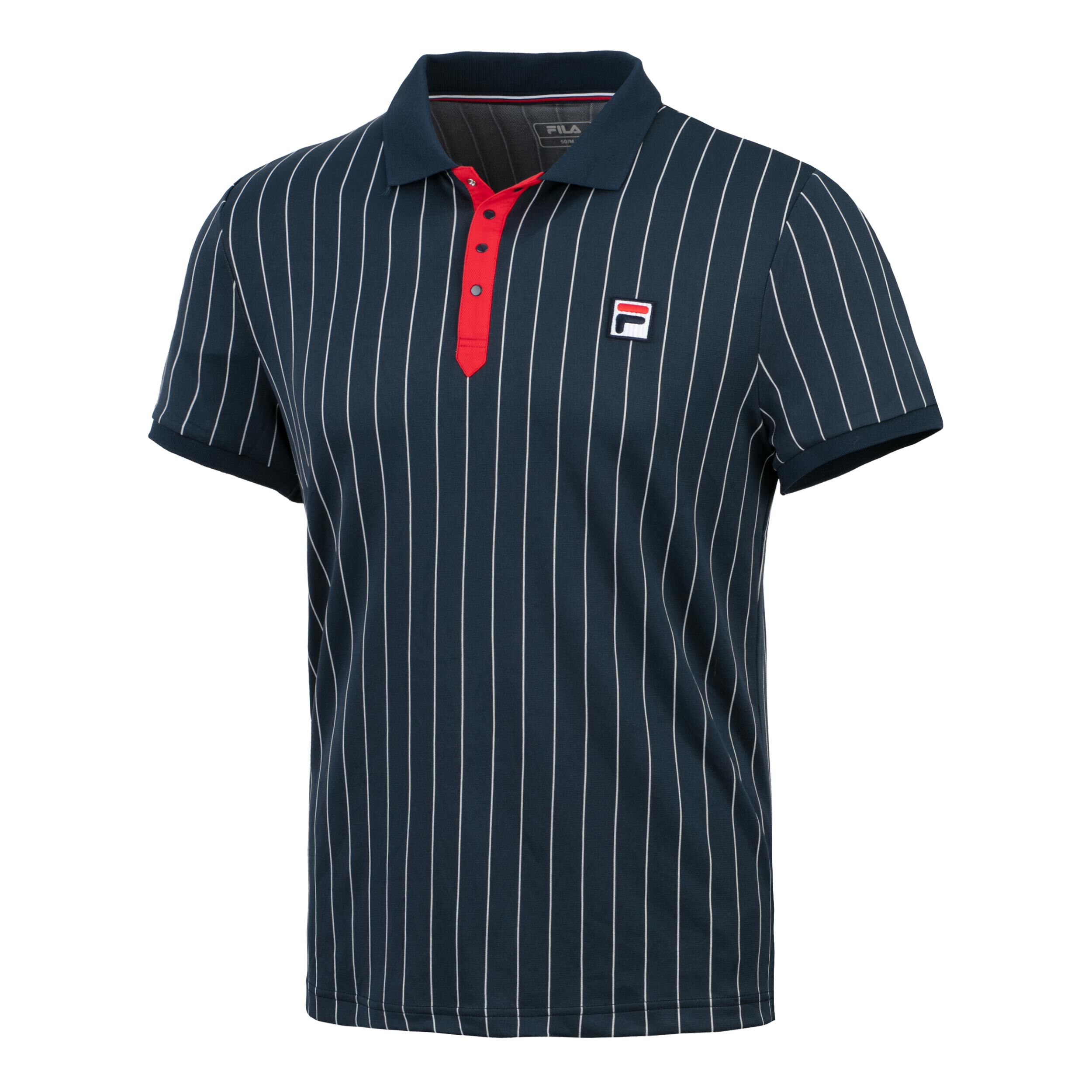 Fila Stripes Polo M??czy?ni Ciemnoniebieski, Bia?y | Tennis-Point