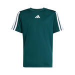 adidas ODZIEŻ adidas Essentials 3Stripes Koszulka Chłopcy - Ciemnozielony,Biały