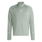 adidas ODZIEŻ adidas Ultimate High Visibility Half-Zip Koszulka do biegania Mężczyźni - szary, 