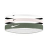 Nike Flex Classic Mixed Opaska Do Włosów Opakowanie 3 Szt.-Różowy,Biały
