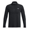 Seamless Stride 1/4 Zip Długi Rękaw Mężczyźni - czarny, 