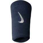 Nike ODZIEŻ Nike Swoosh Doublewide Opaska Przeciwpotna Opakowanie 2 Szt.-Ciemnoniebieski,Biały