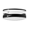Nike Flex Classic Mixed Opaska Do Włosów Opakowanie 3 Szt.-Czarny,Biały