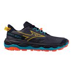 Mizuno Buty do biegania Mizuno Wave Mujin 11 But trailowy Mężczyźni - ciemnoniebieski, pomarańczowy