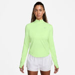 Nike ODZIEŻ Nike Swift Half-Zip Longsleeve Koszulka do biegania Kobiety-limonka