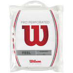 Wilson Owijki Wilson Pro Overgrip Perforated Opakowanie 12 Szt.-Biały