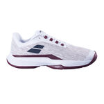 Babolat Buty tenisowe Babolat Jet Tere 2 CLY Buty Do Tenisa Ziemnego Mężczyźni-Biały,Ciemnoczerwony