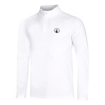 Quiet Please ODZIEŻ Quiet Please Big Serve 1/4 Zip Długi Rękaw Mężczyźni-Biały