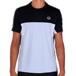 Sergio Tacchini Koszulka Sergio Tacchini Caspio PL Koszulka Mężczyźni - czarny, jasnoniebieski