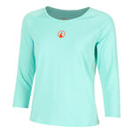 Quiet Please ODZIEŻ Quiet Please Wild Stripes Długi Rękaw Kobiety-Turkus,Czerwony