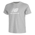 New Balance ODZIEŻ New Balance Stacked Logo Tee Koszulka Mężczyźni-Szary