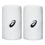ASICS Odzież tenisowa ASICS Wrist Band Long Opaska przeciwpotna - Opakowanie 2 szt. Unisex-biały