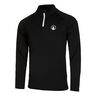 Big Serve 1/4 Zip Długi Rękaw Mężczyźni-Czarny,Biały