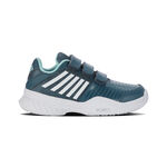 K-Swiss Buty tenisowe K-Swiss Court Express Strap Omni Buty Do Tenisa Allcourt Dzieci-Petrol,Biały