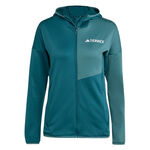 adidas ODZIEŻ adidas Terrex XPR Light Fleece Kurtka do biegania Kobiety - petrol, 