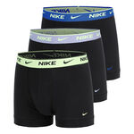 Nike Bokserki sportowe Nike Essential Cotton Stretch Trunk Bokserki sportowe - Opakowanie 3 szt. Mężczyźni-czarny, turkus