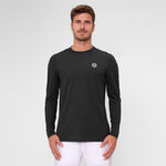 BIDI BADU ODZIEŻ BIDI BADU Crew Roundneck Długi Rękaw Mężczyźni-Czarny