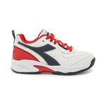 Diadora Buty tenisowe Diadora S. Challenge 5 SL AC buty do tenisa allcourt Dzieci - biały, czerwony