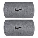 Nike ODZIEŻ Nike Swoosh Classic Doublewide Opaska przeciwpotna Unisex - szary, czarny