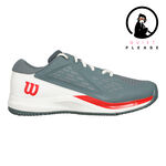 Wilson Buty tenisowe Wilson Rush Pro Ace Quiet Please Buty Do Tenisa Ziemnego Mężczyźni-Szary,Pomarańczowy