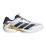 adidas Buty tenisowe adidas Adizero Ubersonic 5 Buty Do Tenisa Allcourt Mężczyźni-Białe Aluminium,Złoto