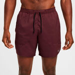 Nike Spodenki do biegania Nike Dri-Fit Stride 7in Brief-Lined Szorty - ciemnoczerwony, czarny
