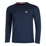 Crew Roundneck Długi Rękaw Mężczyźni-Ciemnoniebieski