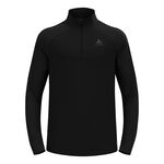 Odlo ODZIEŻ Odlo Essential Ceramiwarm 1/2 Zip Koszulka do biegania Mężczyźni - czarny, 