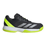 adidas Buty tenisowe adidas Courtflash Buty Do Tenisa Allcourt Dzieci-Czarny,Limonka