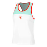 Quiet Please ODZIEŻ Quiet Please Wild Racerback Tank Top Kobiety-Biały,Turkus