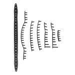 Babolat Akcesoria do rakiet Babolat Pure Drive Tour,Lite,Junior Zestaw Pask&oacute;w Z Oczkami-Czarny