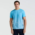 Original Penguin ODZIEŻ Original Penguin Performance Ombre Koszulka Mężczyźni-Jasnoniebieski