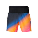 Mizuno ODZIEŻ Mizuno Summer Pack Multi Pocket 7inch Spodenki do biegania Mężczyźni - pomarańczowy, 