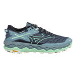 Mizuno Buty do biegania Mizuno Wave Mujin 10 But trailowy Kobiety - ciemnoniebieski, mięta