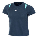 Nike ODZIEŻ Nike Court Dri-Fit Advantage Koszulka Kobiety - ciemnoniebieski, turkus