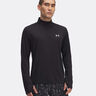 Launch Quarter-Zip Długi Rękaw Mężczyźni - czarny, 