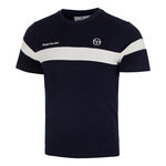 Sergio Tacchini ODZIEŻ Sergio Tacchini Leone Koszulka Mężczyźni - ciemnoniebieski, biały