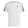 Essentials Train 3-Stripes Training Koszulka Mężczyźni-Biały,Czarny