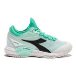 Diadora buty do tenisa allcourt Diadora Speed Blushield Fly 5 buty do tenisa allcourt Kobiety-turkus, czarny