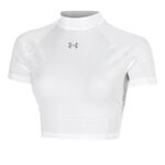 Under Armour Koszulka Under Armour HeatGear Elite Crop Koszulka Kobiety-biały