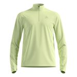 Odlo ODZIEŻ Odlo Essential Thermal Midlayer 1/2 Zip Koszulka do biegania Mężczyźni - limonka, 