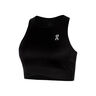 Court Crop Tank Top Kobiety-Czarny