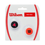 Wilson Akcesoria do rakiet Wilson Clash Pro Feel Clash Amortyzatory Opakowanie 2 szt.-czarny,czerwony