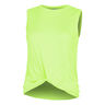 Twist Front Tank Top Kobiety-Neonowy Zielony