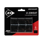 Dunlop Owijki Dunlop  U-Sweat Opakowanie 3 szt. - czarny