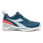 Diadora Buty tenisowe Diadora Blushield Torneo 2 Buty Do Tenisa Allcourt Kobiety-Petrol,Mięta